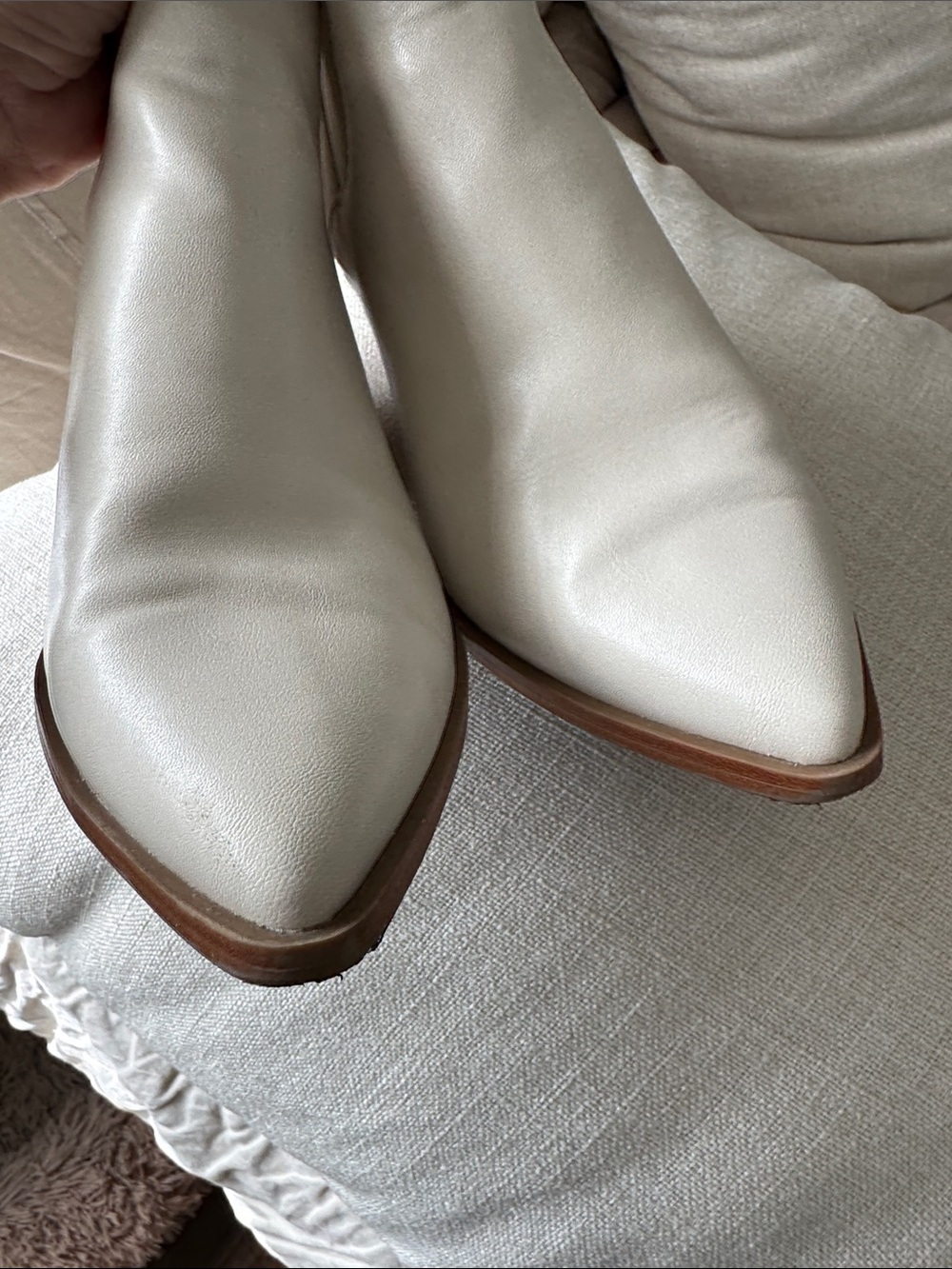 Universal Thread Kennedy Women's Cream Ankle Boots size 9 1/2. - Picture 10 of 11